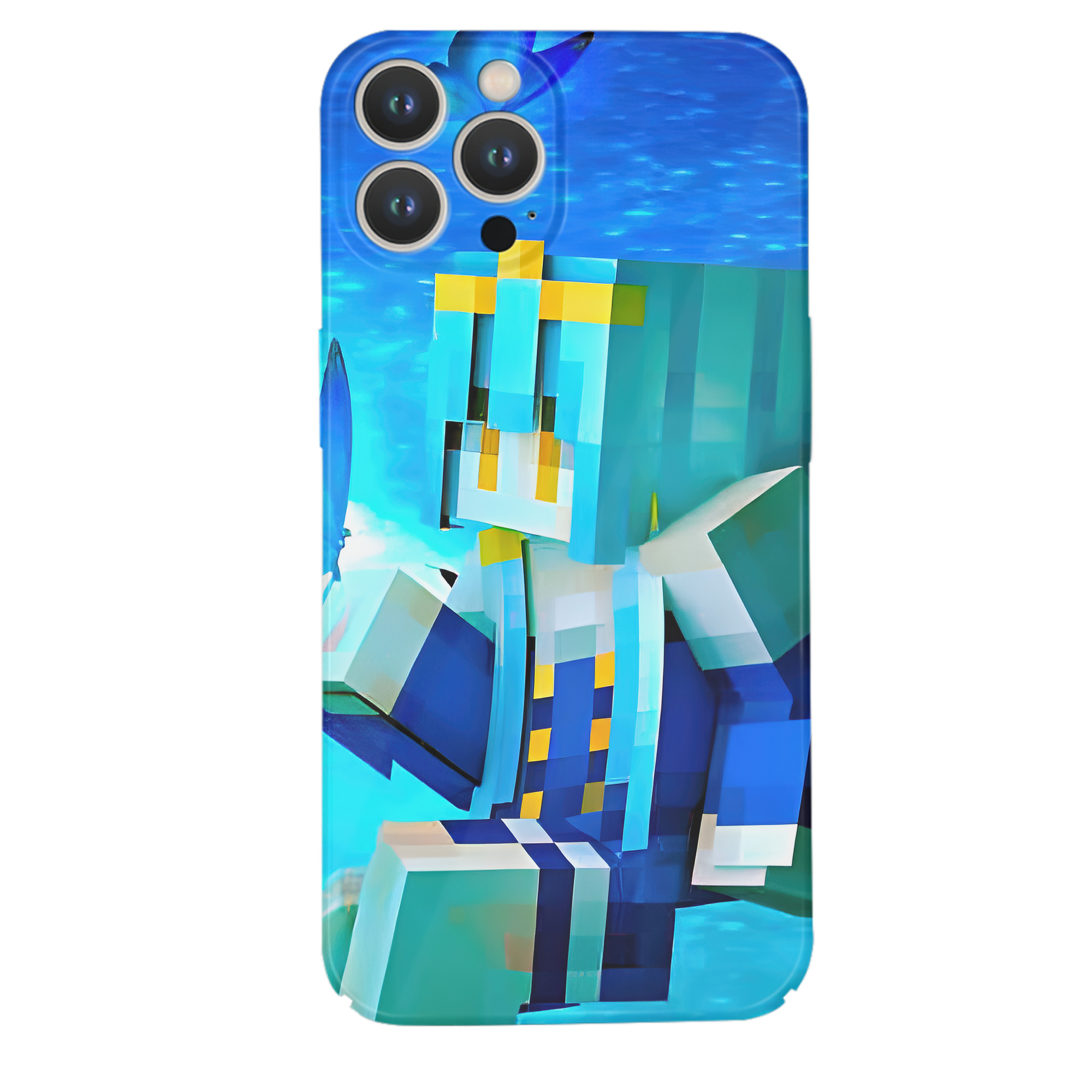 （画像用） マインクラフト ブロックの世界 Minecraft MC Block world 【iPhone 14シリーズ対応】ハードケース